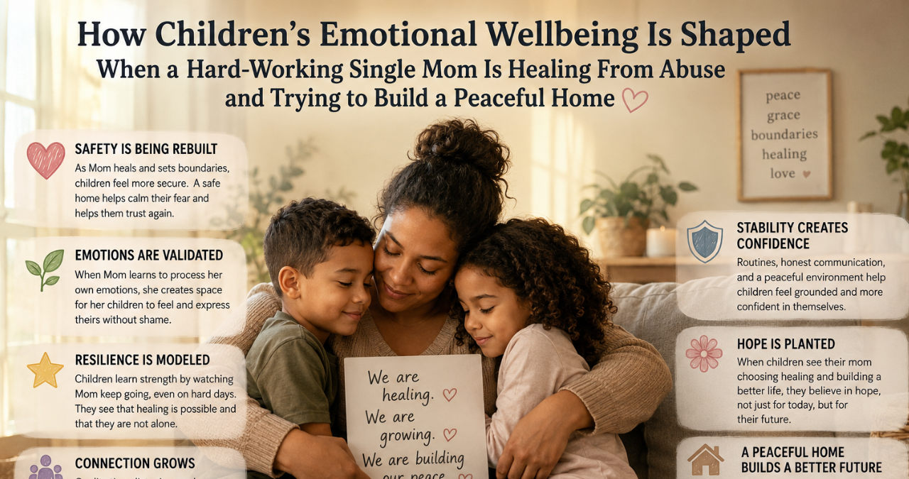 How Children’s Emotional Wellbeing Is Shaped When a Hard-Working Single Mom Is Healing From Abuse and Trying to Build a Peaceful Home