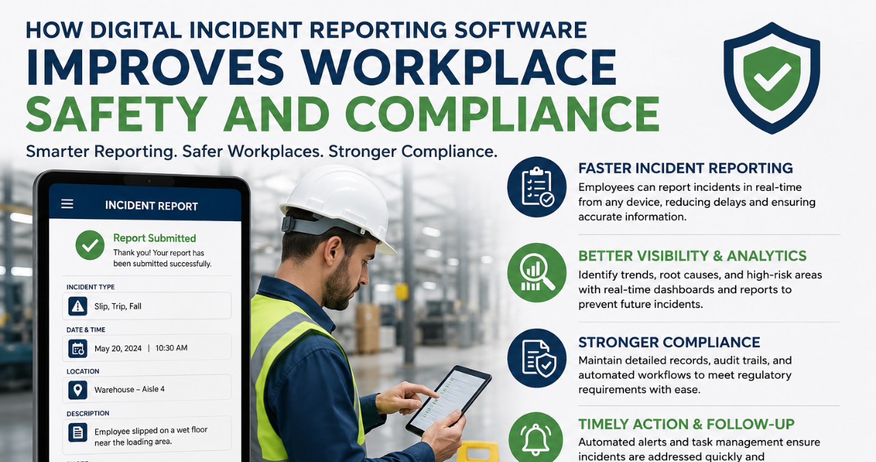 How Digital Incident Reporting Software Improves Workplace Safety and Compliance