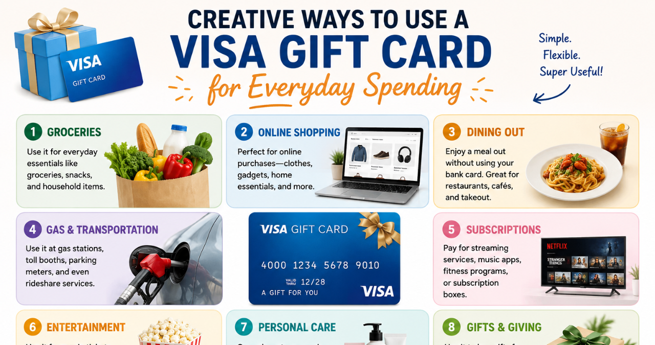 Creative Ways to Use a Visa Gift Card for Everyday Spending