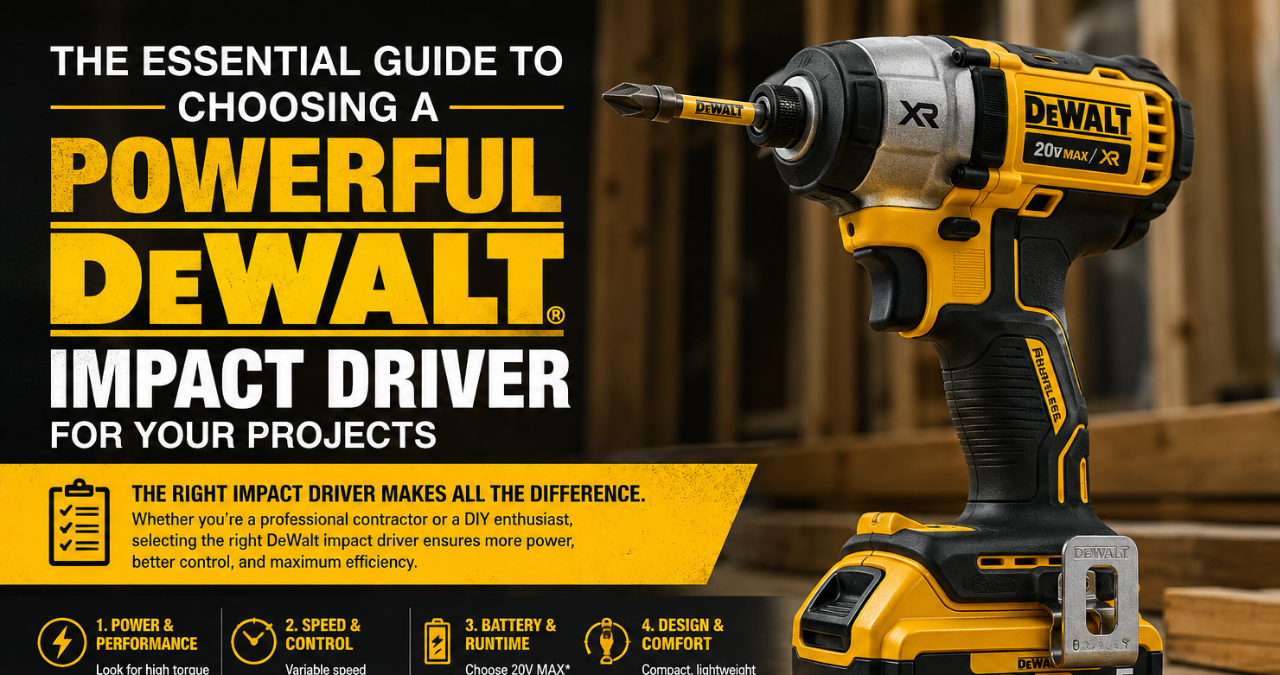 The Essential Guide to Choosing a Powerful DeWalt Impact Driver for Your Projects