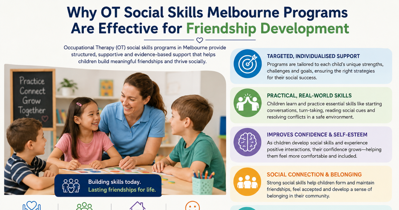 Why OT Social Skills Melbourne Programs Are Effective for Friendship Development