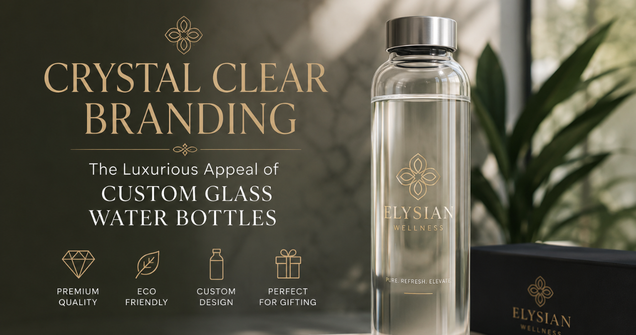 Crystal Clear Branding: The Luxurious Appeal of Custom Glass Water Bottles